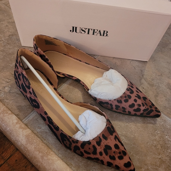 Nib JustFab Byrdi Pointed Toe Flats size 7.5 - Picture 3 of 9